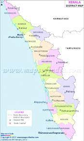 Outline map of kerala with districts : Map Of Kerala State Showing The Layout Of Its Districts Download Scientific Diagram