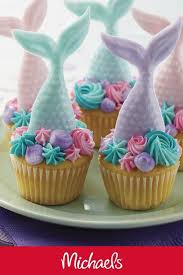 Make This Summer Mermaid Cupcakes Project It Is The Perfect Sweet Treat For Any Pascua Ideas Mermaid Birthday Cakes Mermaid Cupcakes Summer Cupcakes