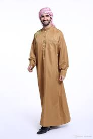 شراء Shanel Men Saudi ثوب إسلامي إسلامي ملابس عربية ذكور إنسان ثوب ثوب عربي  عبايات لباس هندي رجالي قفطان رداء رخيص | التسليم السريع والجودة | Ar.Dhgate