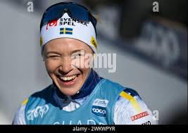 Jonna Sundling of Sweden after winning the women's 10-k FIS world cup cross  country (Loppet Cup) ski race at Theodore Wirth Regional Park in Minneapo  Stock Photo