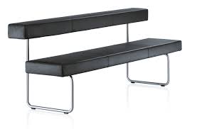 Bank erin mit lehne breite 160 cm fur 56999. Permesso Bank Mit Ruckenlehne Girsberger Flachstahl 60 X 15 Mm Schwarz Beschichtet Filz 140 Cm Girsberger 418 32 60x15 Sch Fi