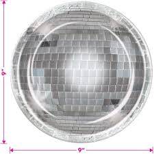 Free returns are available for the shipping address you chose. Party Supplies Silver Disco Ball Paper Dinner Plates With Mutli Color Disco Lunch Napkins Serves 16 70s Disco Party Supplies Toys Games