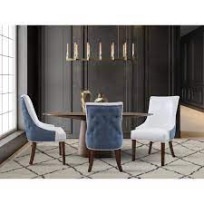 Shop upholstered kitchen chairs, custom dining chairs, fabric dining chairs and more at ballard designs! Chic Home Cooper Pu Leather Linen Upholstered Dining Chair Set Of 2 Overstock 21663487