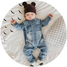 2017 Soft Denim Baby Romper Graffiti Cat Infant Clothes Newborn Jumpsuit Babies Boy Girls Costume Baby Outfits Newborn Newborn Outfits Baby Boy Spring Outfits