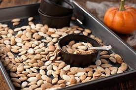 Roasted Pumpkin Seeds Pumpkin Seed Recipes Kraft Recipes Pumpkin Recipes