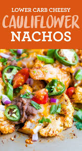 Cheesy Cauliflower Nachos Eating Bird Food Recipe In 2020 Cheesy Cauliflower Healthy Recipes Sheet Pan Recipes