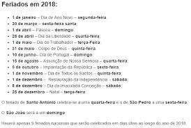 Veja como se preparar e garantir o faturamento nesses dias. Feriados Em 2018 Portugal Economia E Financas