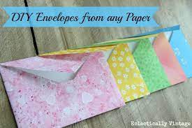 The Forgotten Art Of Letter Writing And Simple Diy Envelopes Diy Envelope Crafts Diy Envelope Tutorial