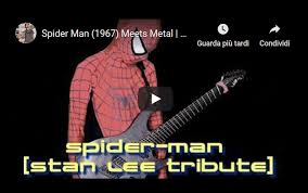 Non si sa neanche il perché. Spiderman Si Fa Metal E Omaggia Stan Lee Sky Tg24