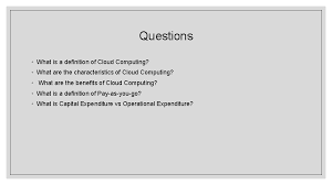 Despite being considered new, cloud computing has been around for approximately a decade now. Com 1008 An Overview Of Cloud Computing Hans