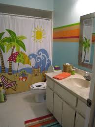 Aloha Beach Bathroom For Kids Like The Shower Curtain Beach Bathrooms Kids Bathroom Colors Childrens Bathroom