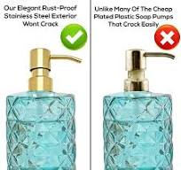 Amazon.com: Gold Soap Dispenser Pump Replacement - 304 Stainless Steel Hand  Liquid Soap and Lotion Dispenser Pumps Replacement for Regular Mouth ...