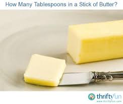 How Many Tablespoons In A Stick Of Butter Stick Of Butter Butter Tablespoon