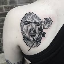 Ski mask got this tattoo in honor of his fellow rapper, xxxtentacion who released a song called, 777 featuring trunk kids. Ski Mask Tattoo Designs Gangsta Tattoo Minimal Novocom Top