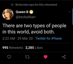 There Are Two Types Of People In This World Avoid Both Pin On Funny Relatable And True