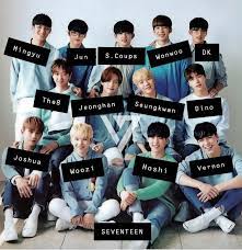 All The Seventeen Members With Faces Hope You Can Learn Their Names Easier With This Join The Diamond Life Seventeen Kpop Members Seventeen Kpop Seventeen