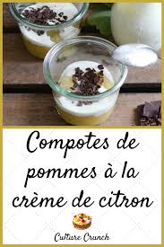 Compotes De Pommes A La Creme Citron La Recette Facile Compote De Pomme Recette Facile Recette