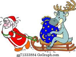 The image is transparent png format with a resolution of 4748x4408 pixels, suitable for design use and its size is 2.80 mb and you can easily and free download it from this link: Santa Reindeer Clip Art Royalty Free Gograph