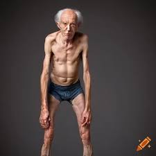 Old skinny man on Craiyon