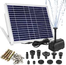 Achetez fontaine solaire à led avec batterie 9 w pompe solaire pour jardin, bassin, étang, fontaine : Forever Speed Pompe A Eau Solaire Kit De Jardin Pompe Solaire De Pompe Solaire Pour Etang Pour Etang De Jardin Ou Solaire Fontaine Pompe Pour Fontaine Avec Support En Metal 10 Watt 1 M 1350 L H Amazon Fr Jardin