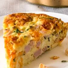 Crustless Ham And Cheese Quiche Keto Recipe Yummly Recipe Ham And Cheese Quiche Cheese Quiche Ham And Cheese