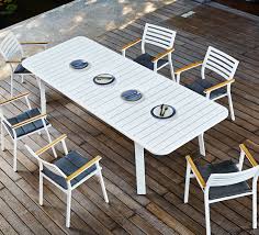 La collection modulo est étudiée pour être innovante et esthétique. Salon De Jardin Aluminium 10 Personnes Table Extensible 225 310cm Klara Blanc 1889 Salon D Ete