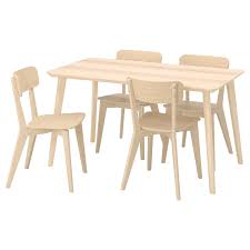 Lisabo Table And 4 Chairs Ash Veneer Ash Ikea In 2020 Ikea Table Ikea Dining Sets Furniture Prices