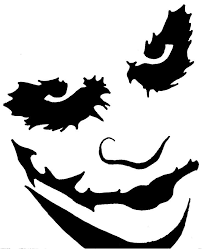 Joker Pumpkin Stencil Aboboras Esculpidas Modelo De Estencil Abobora De Halloween