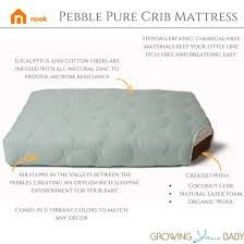 Nook S Pebble Pure Crib Mattress Sustainable And Eco Friendly Crib Mattress Mattress Pure Products