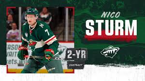 Wild Re Signs Forward Nico Sturm To A Two Year Contract