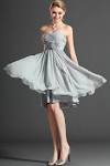 Robe de cocktail grise pas cher de style unique