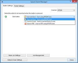 Epson event manager software for scanning. Changing Default Start Button Settings