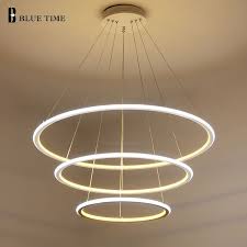 Yes outdoor use :no primary material: New Modern 3 Circle Rings Led Pendant Lights For Living Room Dining Room Led Lustre Pendant Lamp Ceiling Light Design Pendant Ceiling Lamp Living Room Lighting