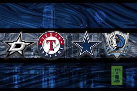 Dallas Sports Poster 2 Dallas Cowboys Dallas Stars Texas Rangers Dallas Mavericks Artwork Dallas Tx Teams In Front Of Dallas Skyline Mavs Cowboys Stars Ra Dallas Sports Dallas Mavericks Texas Rangers