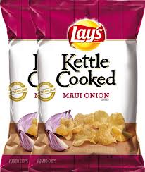 Personalized health review for lay's potato chips, kettle cooked, maui onion: Lay S Kettle Cooked Maui Onion Flavored Potato Chips 8 Oz 1