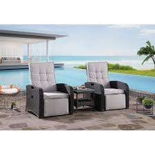 Cacios Outdoor Recliner Set Outdoor Recliner Reclining Outdoor Chair Outdoor Chairs