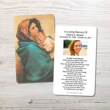Personalize a celebration of life with poems, eulogy guide, write obituary, funeral songs, music, memorial gifts and creative obits. Memorial Prayer Cards Custom Funeral Cards 20 Off Sitewide