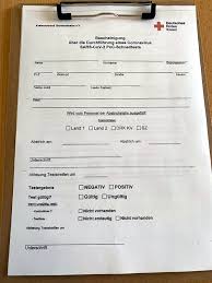 Bescheinigung auf deutsch / englisch. Germersheim Drk Kreisverband Bietet Corona Tests In Kreisgeschaftsstelle An Pfalz Express