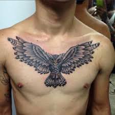 Bird Tattoos For Guys Meaning Bird Tattoo Meanings Custom Tattoo Design Chest Tattoo Men Owl Tattoo Chest Chest Piece Tattoos