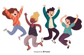 Download Different People Jumping Together For Free Character Design Illustration Character Design Character Illustration