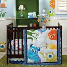 Monsters Inc 4 Piece Baby Crib Bedding Set By Kidsline Baby Amazon Com