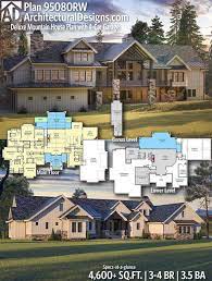 Deluxe Mountain Craftsman House Plan