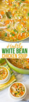 If you eat in right proportions, you can easily lose weight and get in shape. Healthy Chicken White Bean Soup Recipe A Light And Lean Chicken Soup With Robust Flav Soup Recipes Healthy Crockpot Healthy Soup Recipes Chicken Soup Recipes