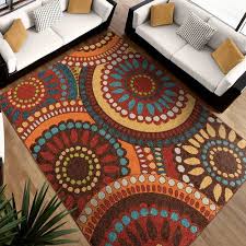 Orian Rugs Geo Pinwheel Area Rug Or Runner Walmart Com Area Rugs Area Rug Collections Modern Area Rugs