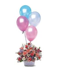 Special birthday balloons free cakes balloons ecards 123 greetings. Birthday Balloon Basket In Rochester Ny Fabulous Flowers And Gifts