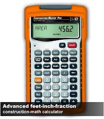 I got a sample calculator javascript kit, and i'm trying to modify it to add some fraction buttons (convert decimal to fraction & vice versa, using numbers to make a fraction, for example pressing 2. Calculated Industries 4065 Construction Master Pro Advanced Construction Math Feet Inch Fraction Calculator For Contractors Estimators Builders Framers Remodelers Renovators And Carpenters Amazon Com