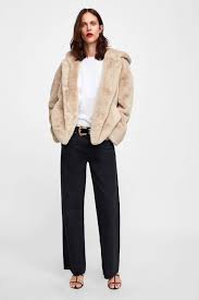 15 Thanksgiving Outfits You Can Easily Score At Zara Faux Fur Hooded Jacket Hooded Faux Fur Jacket