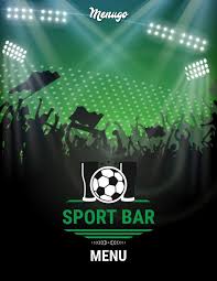 Open at 9 am on saturday and sunday during football season with a breakfast menu. Menugo Sports Bar Bar Menu Templates