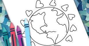 This planet earth coloring page features a picture of the planet earth to color. Big Set Of Free Earth Day Coloring Pages For Kids Kids Activities Blog