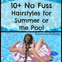 There are special shampoos marketed for swimmer hair, but i never found they helped any more than regular shampoo. 10 No Fuss Hairstyles For Summer Or The Pool Babes In Hairland